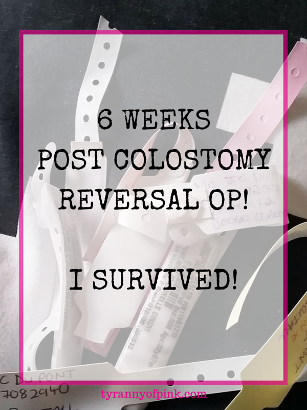 6 Weeks Post Colostomy Reversal Op! I survived!