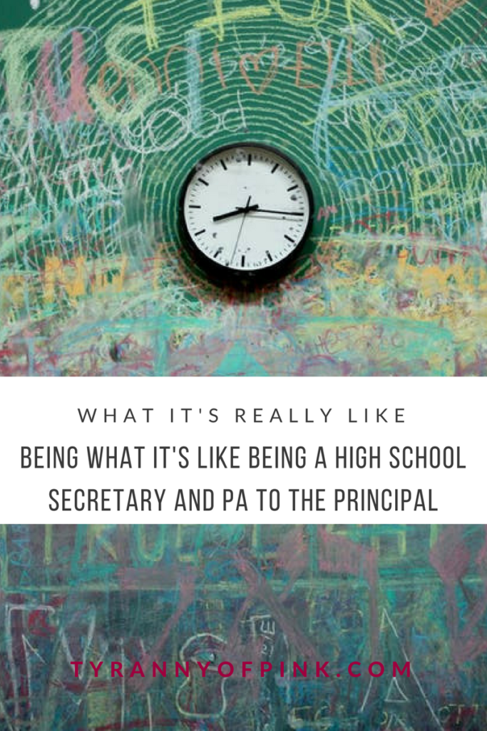 What it’s like being a high school secretary and PA to the principal | Tyranny of Pink